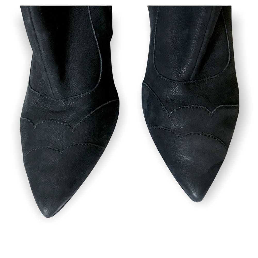 Lanvin Lanvin black leather ankle booties. Size 3… - image 9