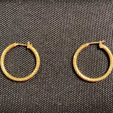 Gold Tone Earrings - image 1
