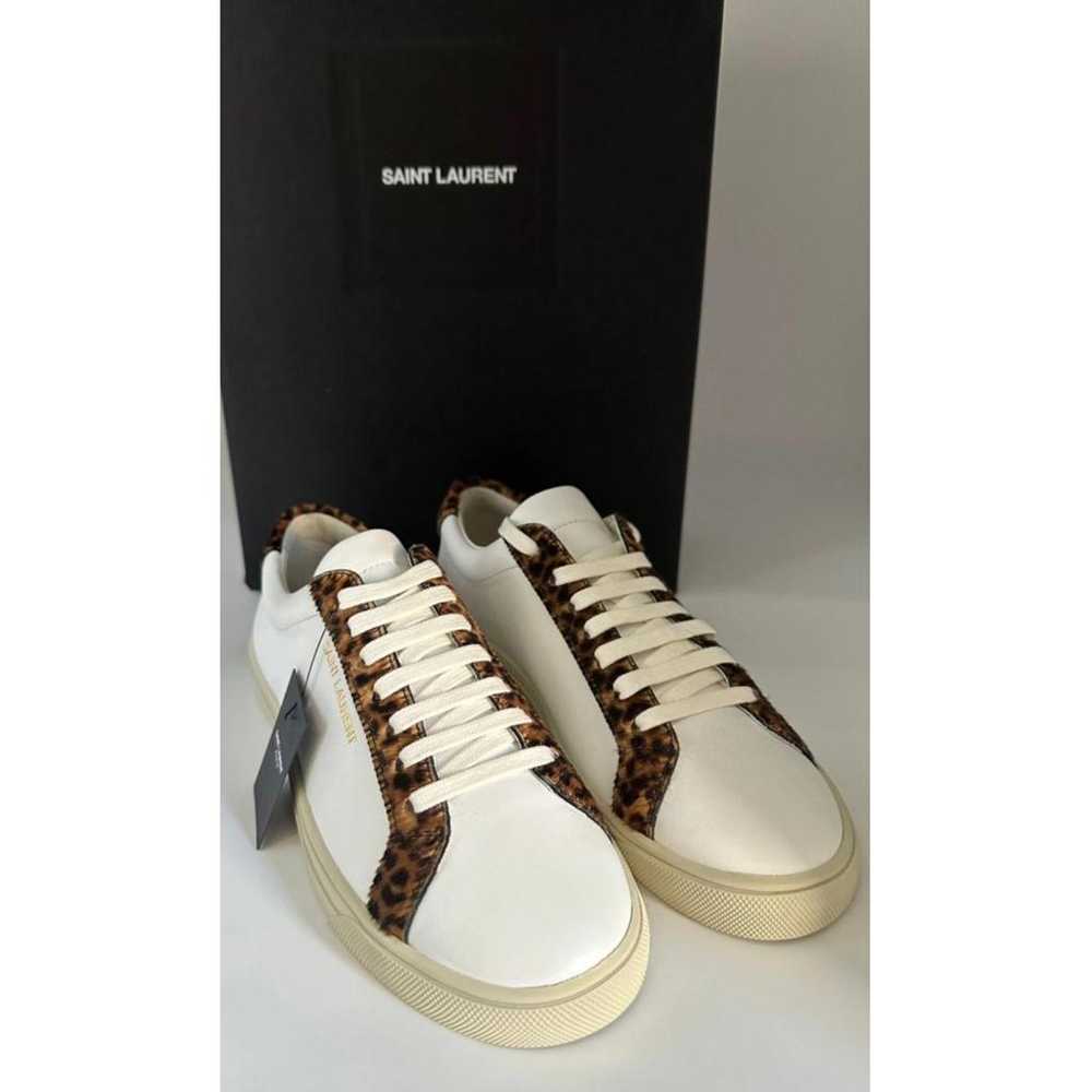 Saint Laurent Andy leather trainers - image 2