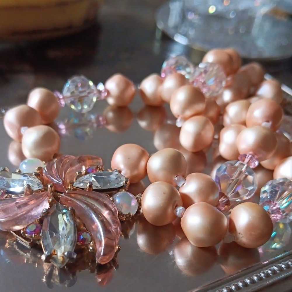 Extremely RARE Vintage Schiaparelli Opal Crystal … - image 1