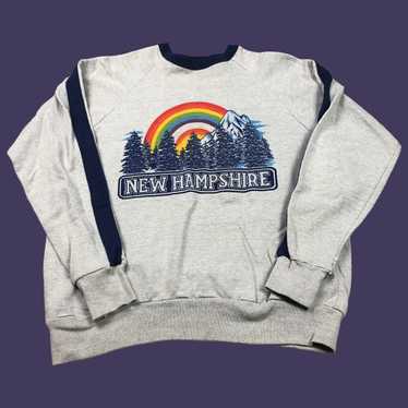 Vintage Vintage 70s 80s New Hampshire Rainbow Swe… - image 1