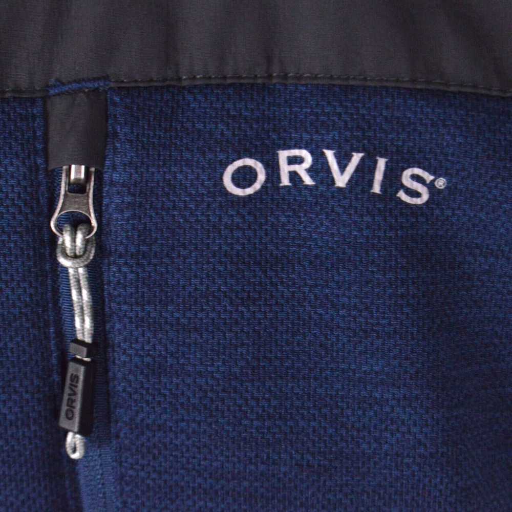 Orvis Orvis Mens Sweater Jacket XXL Blue Grey Ful… - image 2