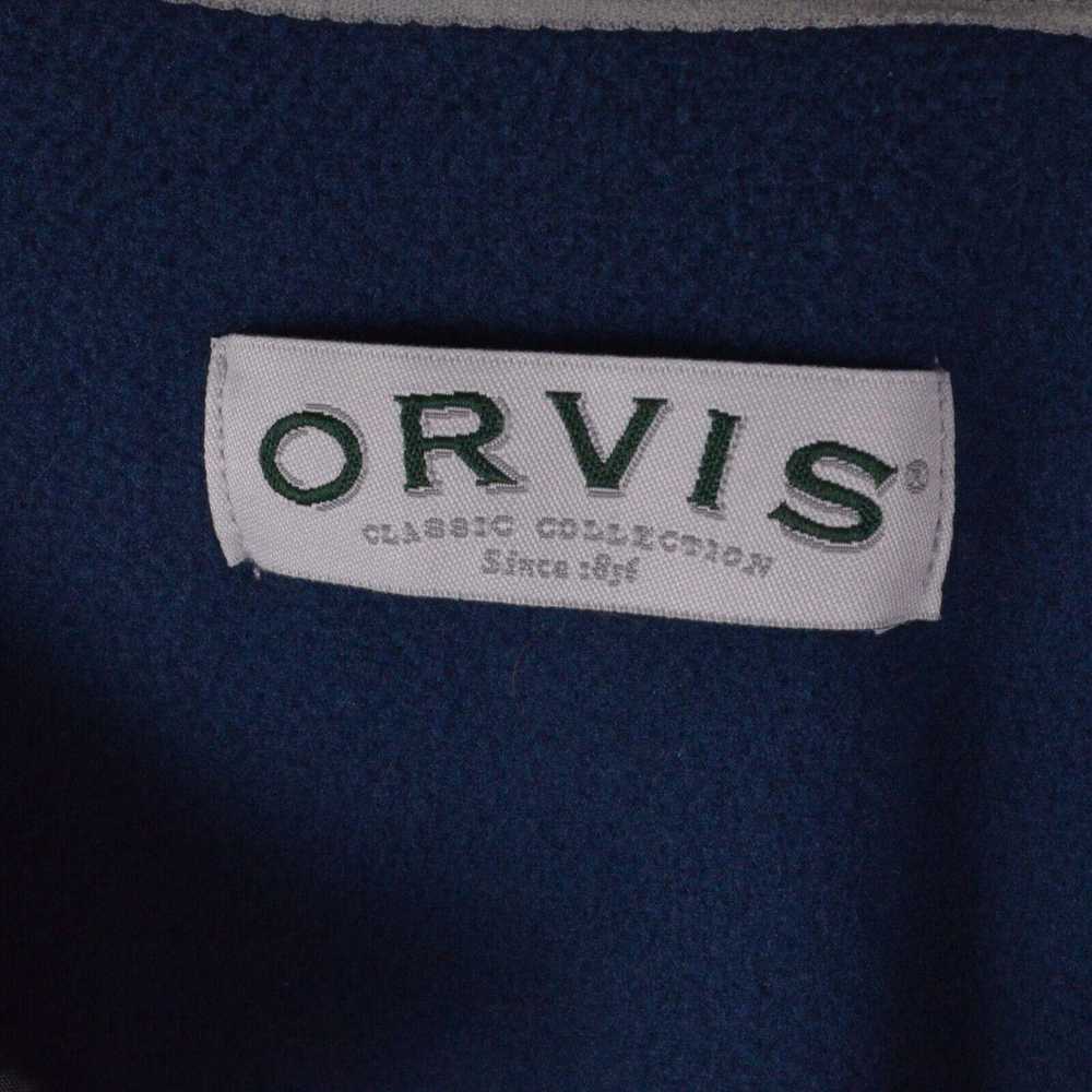 Orvis Orvis Mens Sweater Jacket XXL Blue Grey Ful… - image 6