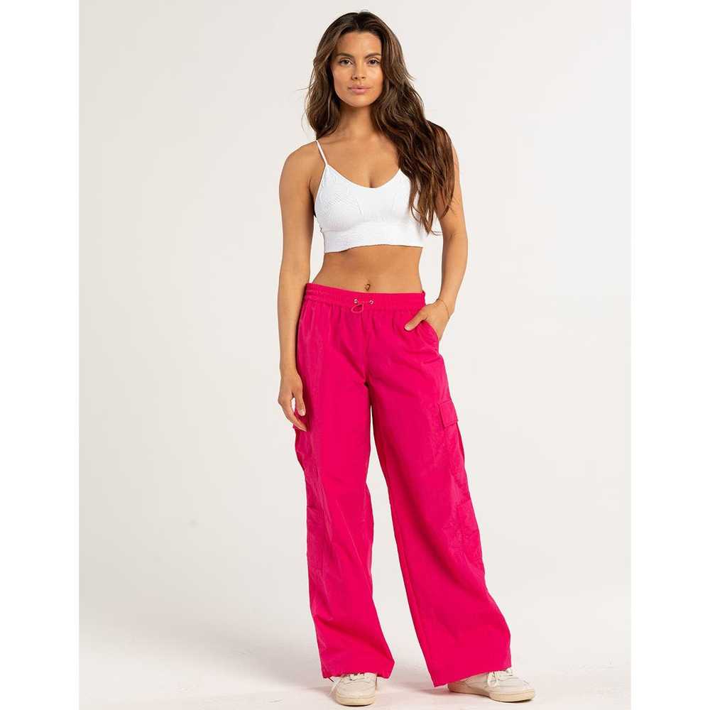 Other Full Tilt Womens Pants Sz M Hot Pink Parach… - image 3