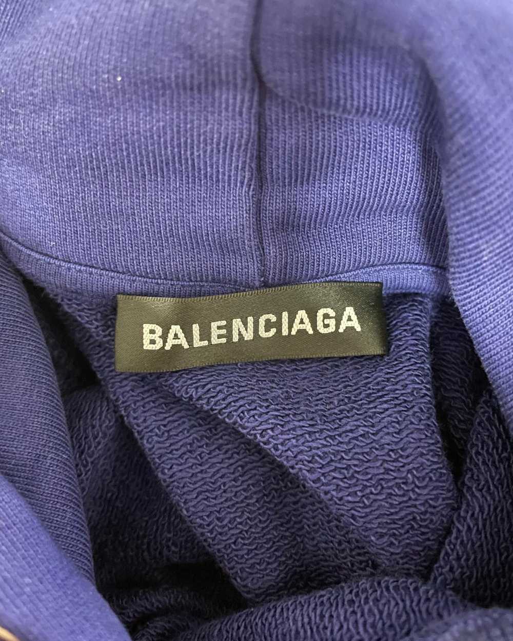 Balenciaga Political Campaign Navy Blue Cotton Ho… - image 4