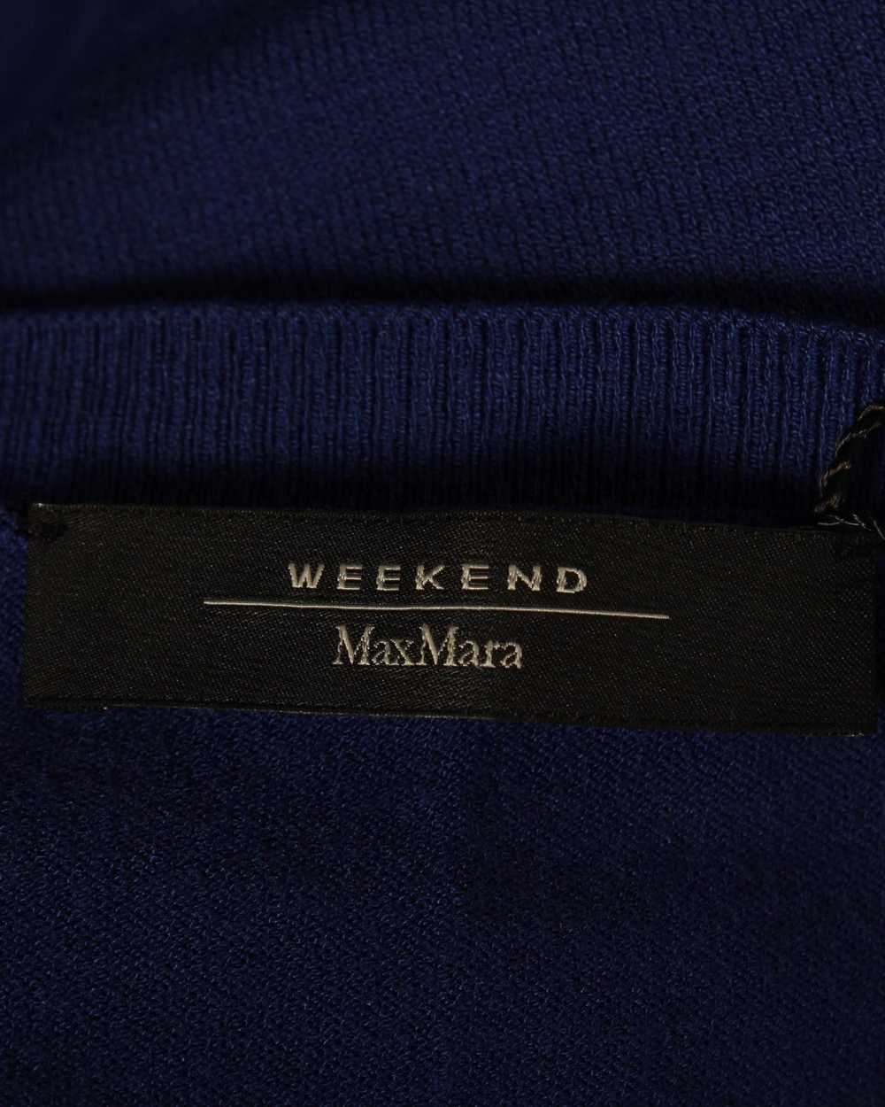 Max Mara Chic Blue Cropped Cardigan in Viscose Fa… - image 4