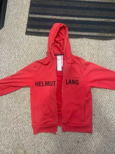 Helmut lang red zip up best sale