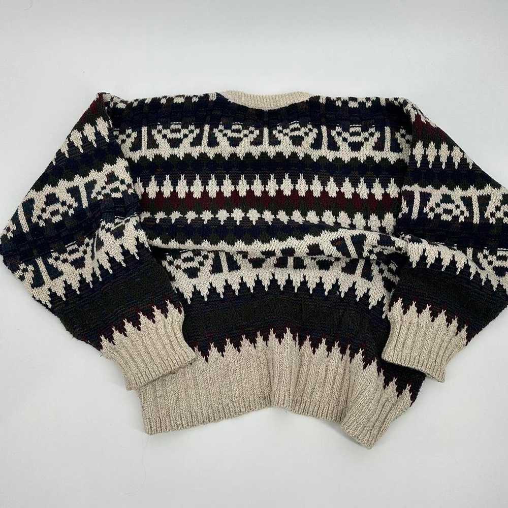 Coogi 90s knit grandpa sweater - image 3