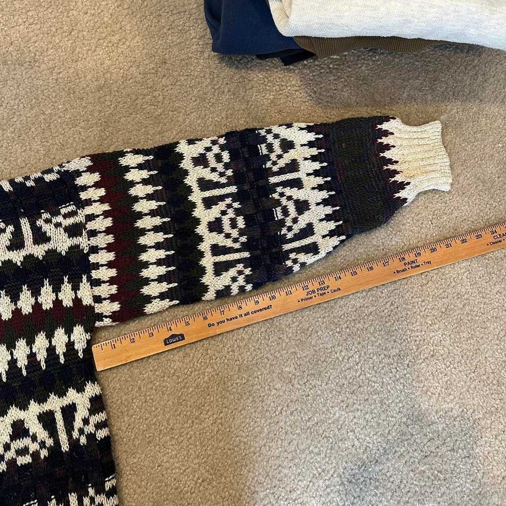 Coogi 90s knit grandpa sweater - image 7