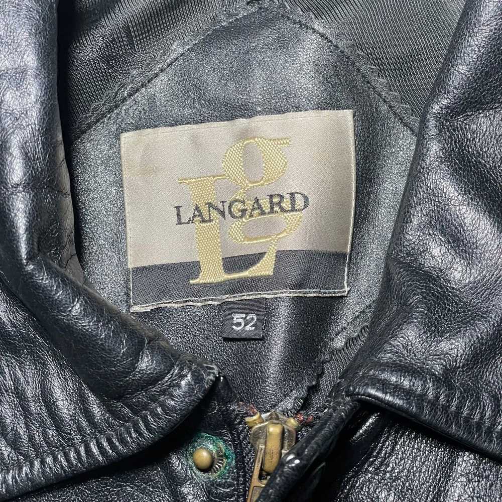 Leather Jacket × Vintage Vintage Collared Leather… - image 2
