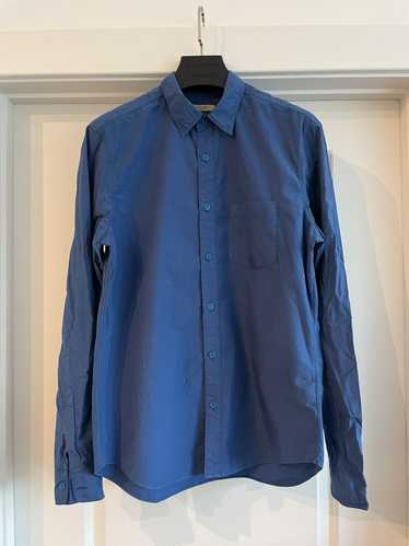 Burberry Burberry Brit Blue Button Up Cotton Shirt - image 1