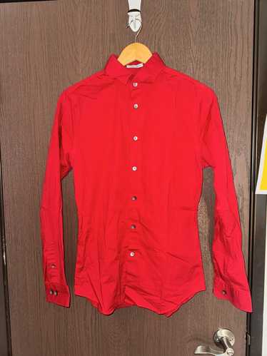 Express Red dress shirt button up