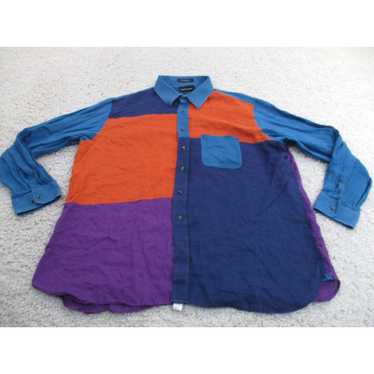 Vintage Paul Fredrick Shirt Mens 2XL XXL Blue But… - image 1