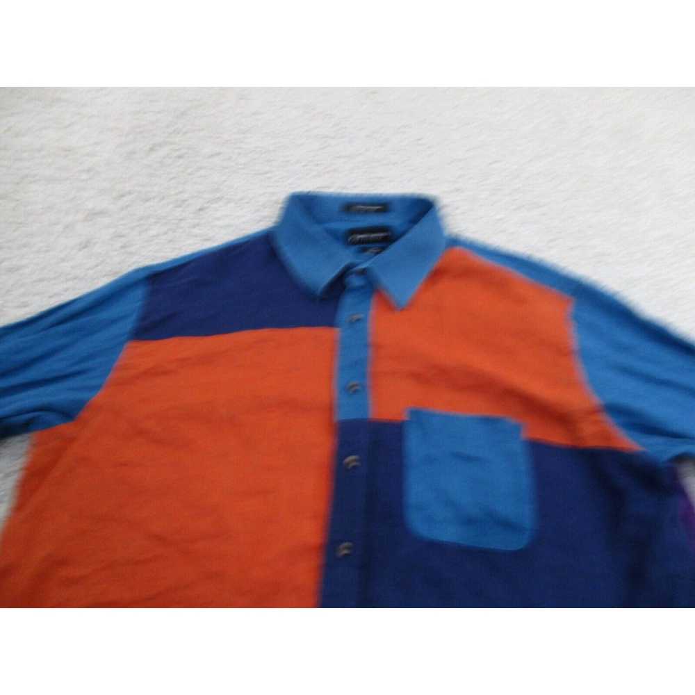 Vintage Paul Fredrick Shirt Mens 2XL XXL Blue But… - image 2