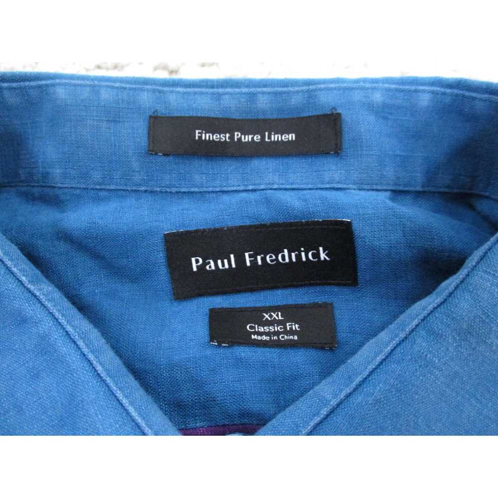 Vintage Paul Fredrick Shirt Mens 2XL XXL Blue But… - image 3