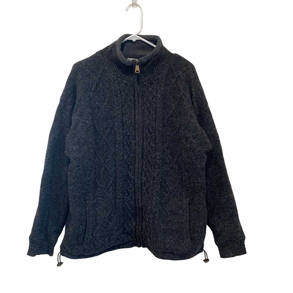 Aran Sweater Market Aran Woolen Mills Wool Full Z… - image 1