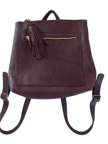 Portland Leather Plum Tote Backpack