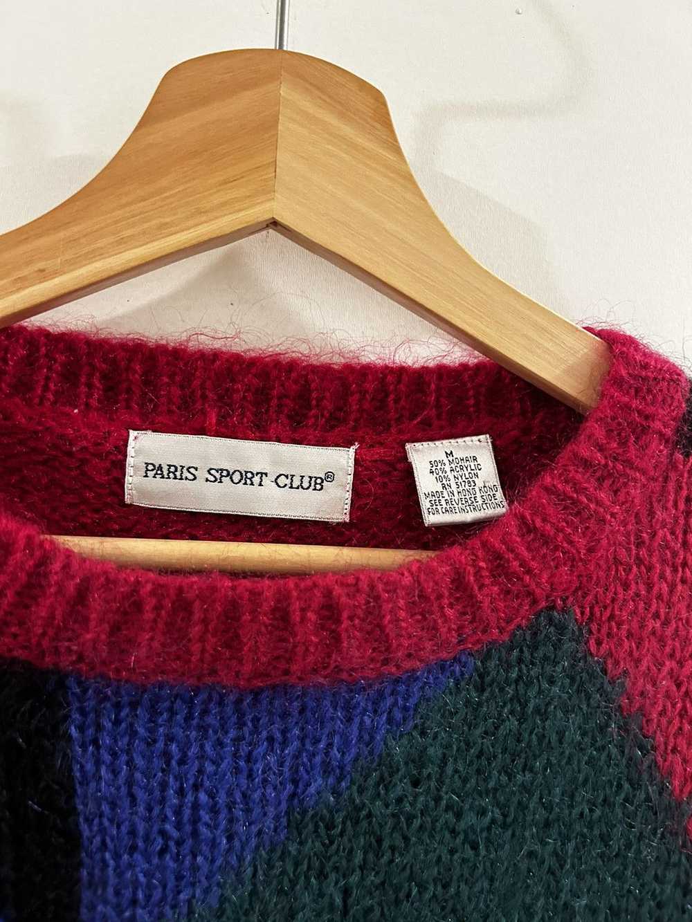Vintage Vintage Paris Sport Club Mohair Sweater - image 3