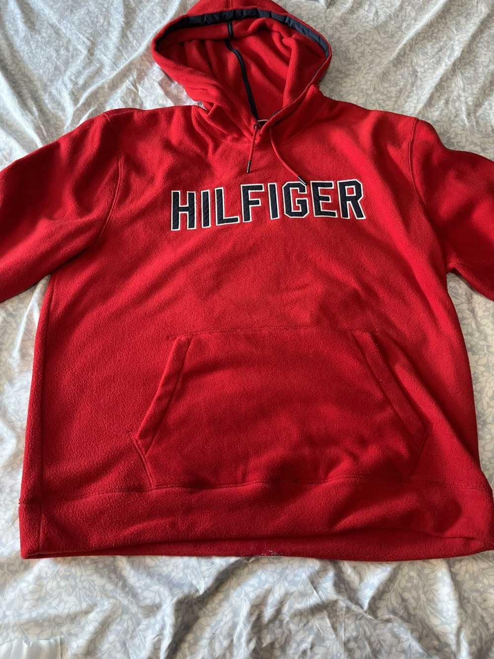 Tommy Hilfiger 📌 BAGGY RED TOMMY HILFIGER HOODIE… - image 2