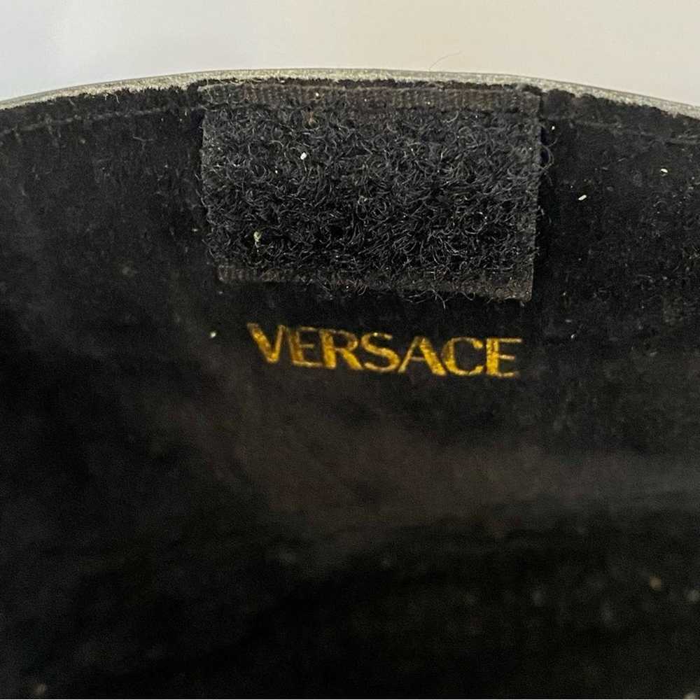 Versace Medusa Black Lined Sunglasses Case Vintag… - image 2