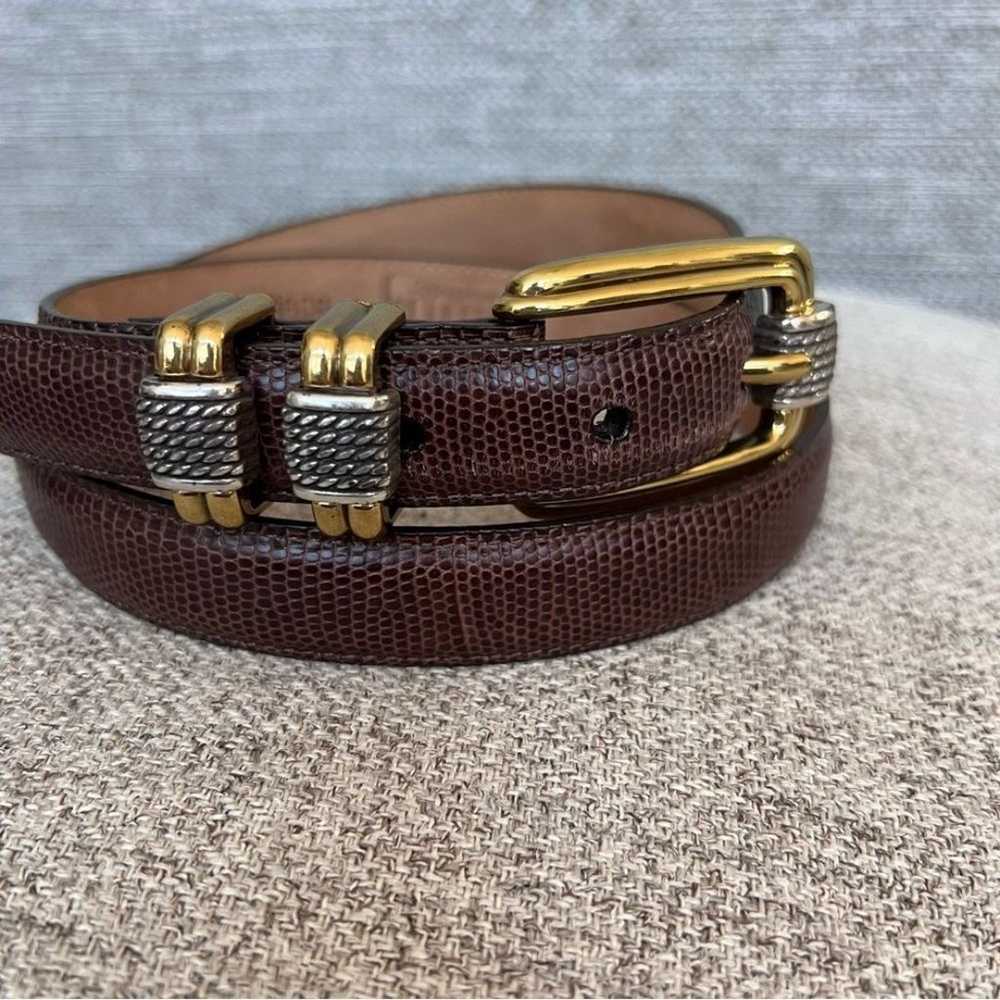Vintage BRIGHTON Classics 4B608 Belt Genuine Leat… - image 5