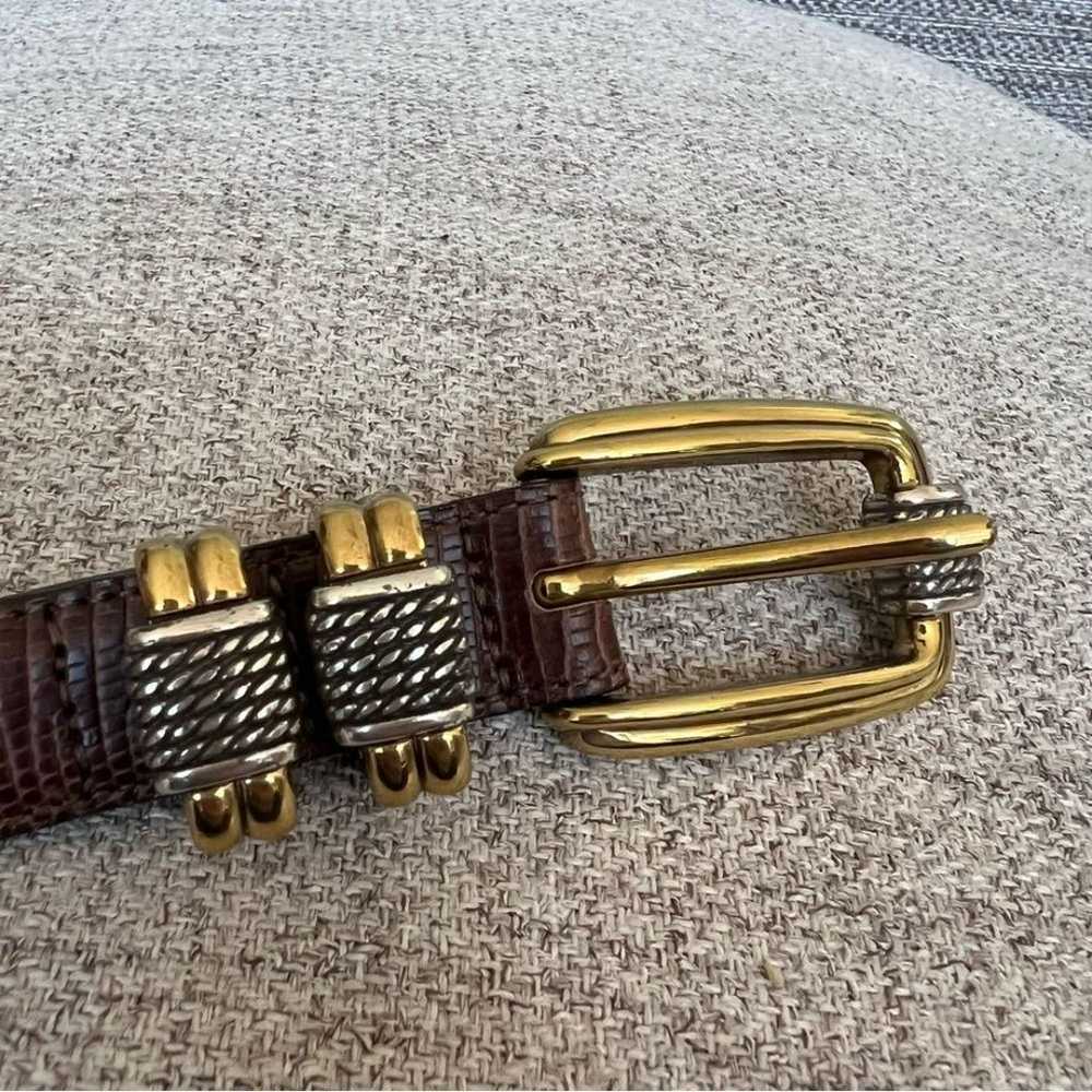 Vintage BRIGHTON Classics 4B608 Belt Genuine Leat… - image 6