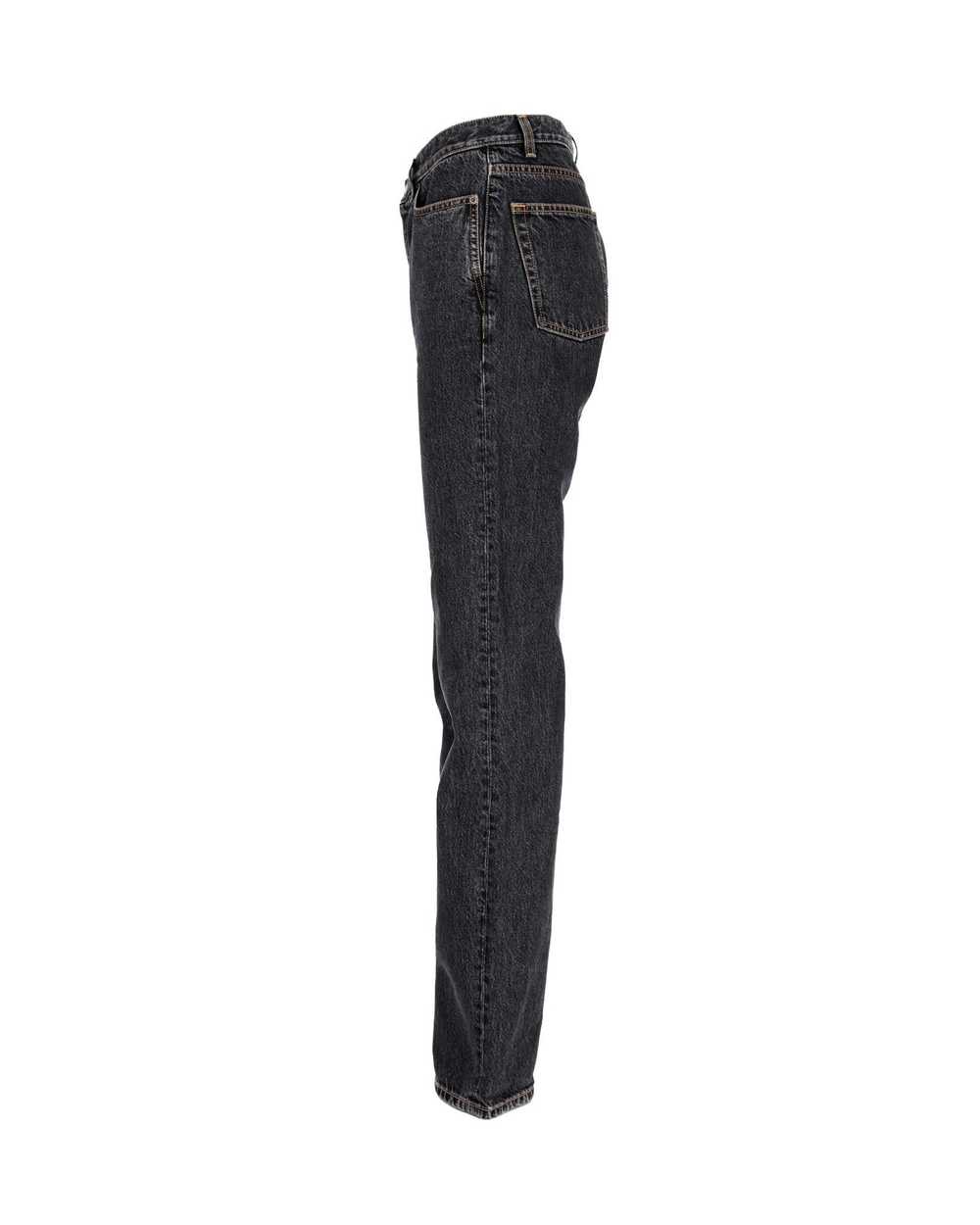 Yves Saint Laurent High Waist Black Cotton Jeans … - image 2