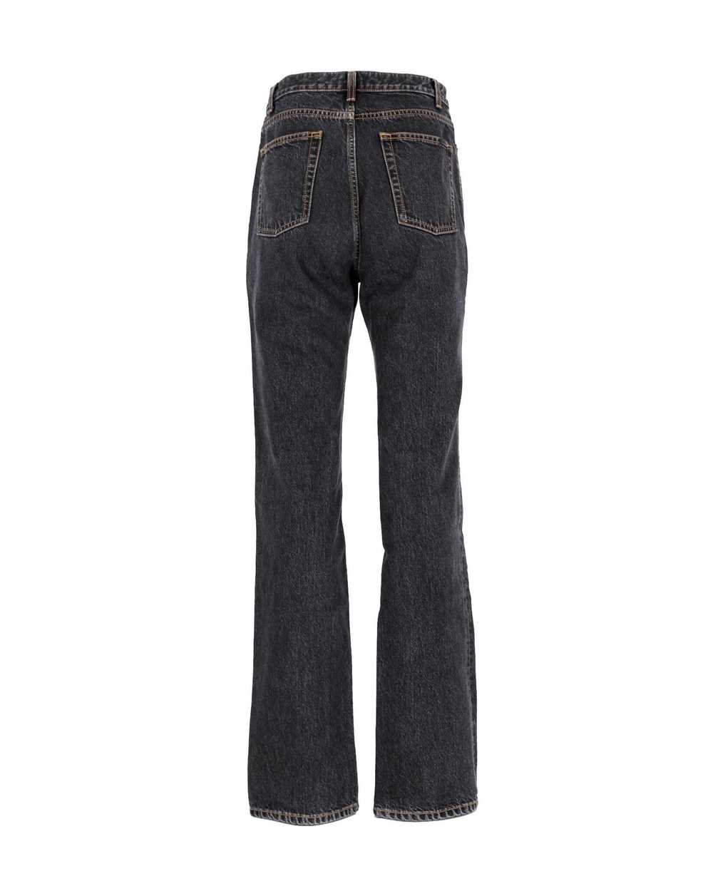 Yves Saint Laurent High Waist Black Cotton Jeans … - image 3