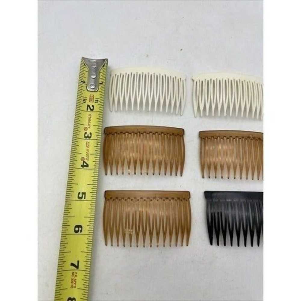 Vintage Lot of 9 Hair Side Comb Hard Plastic Unbr… - image 6