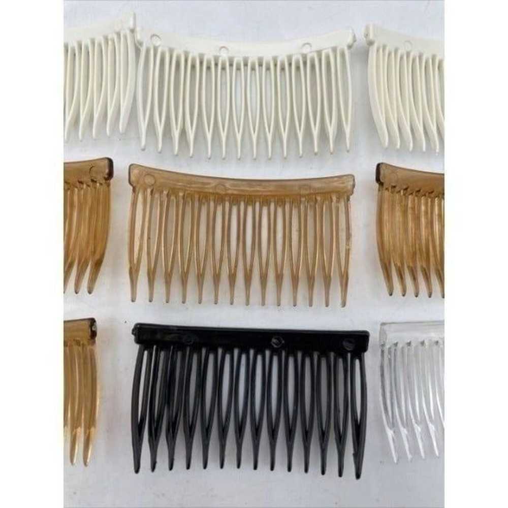 Vintage Lot of 9 Hair Side Comb Hard Plastic Unbr… - image 8