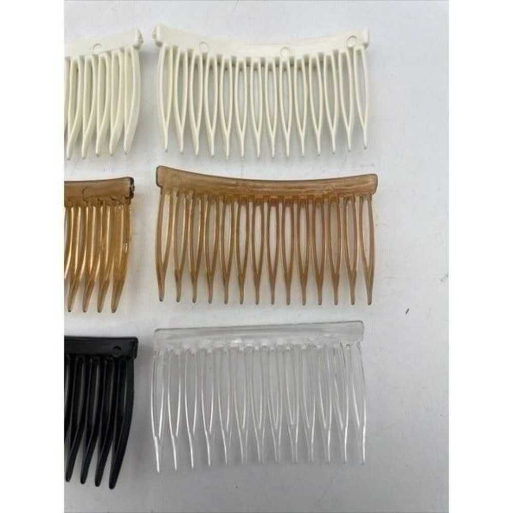 Vintage Lot of 9 Hair Side Comb Hard Plastic Unbr… - image 9
