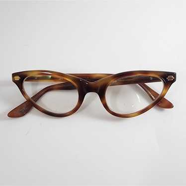 Vintage Cat Eye Selecta Brown Eyeglasses