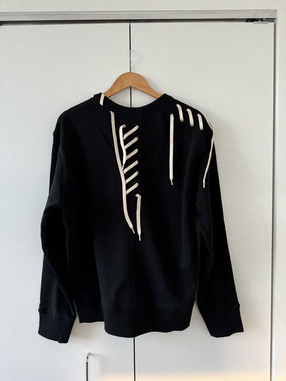 Craig Green Black Laced Sweatshirt FW21 XL - image 3