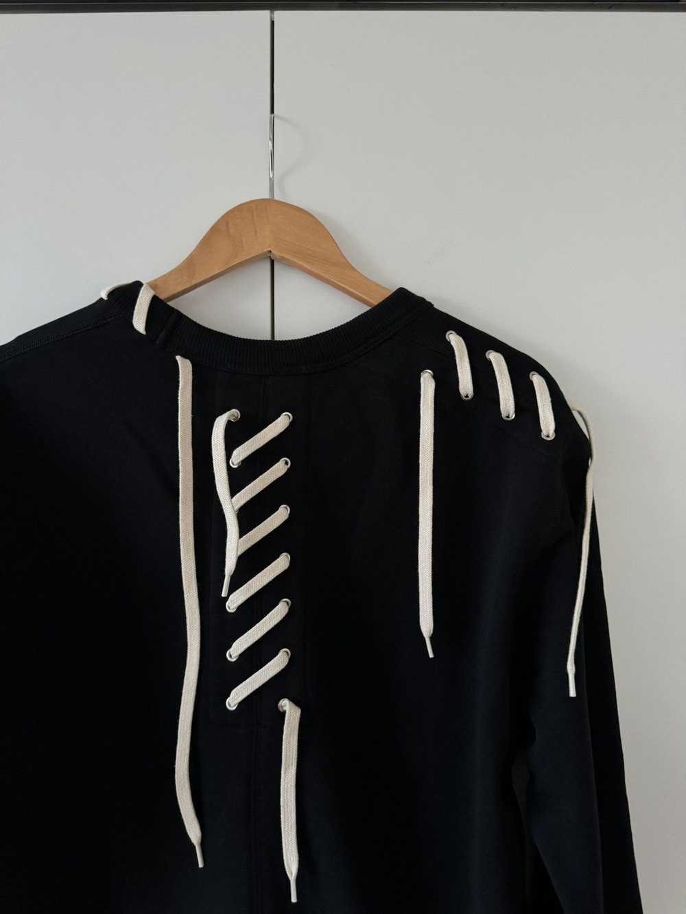 Craig Green Black Laced Sweatshirt FW21 XL - image 4
