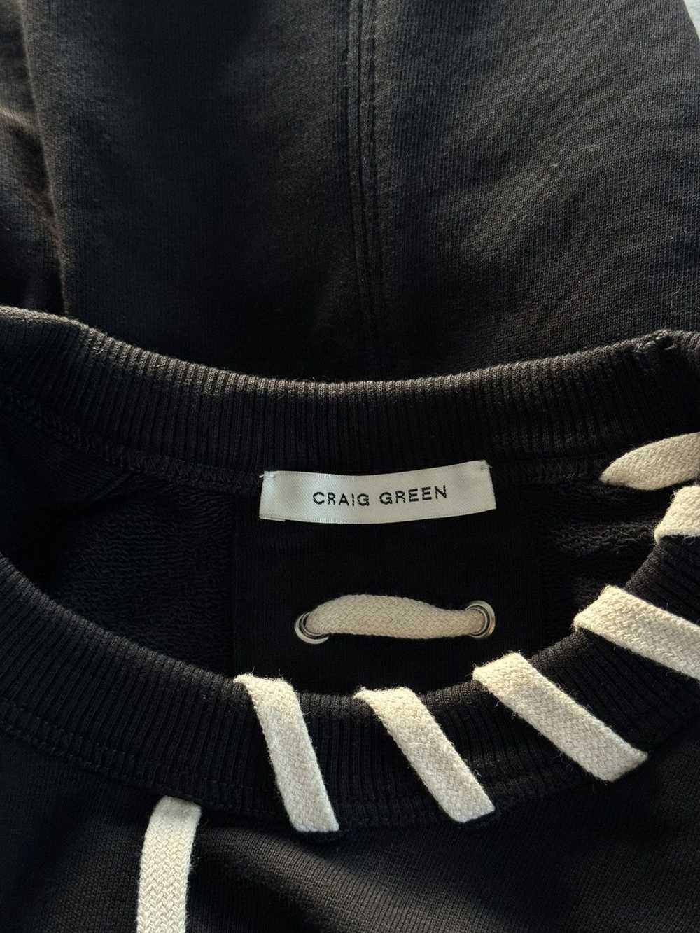 Craig Green Black Laced Sweatshirt FW21 XL - image 6