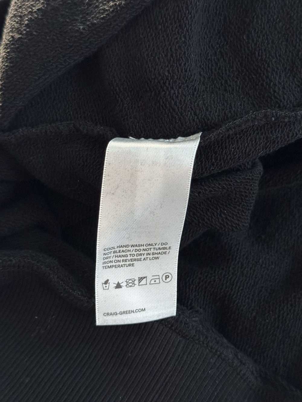 Craig Green Black Laced Sweatshirt FW21 XL - image 8