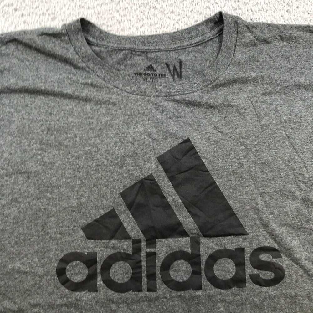 Adidas Adidas Shirt Adult XL Gray Graphic Go-To P… - image 3