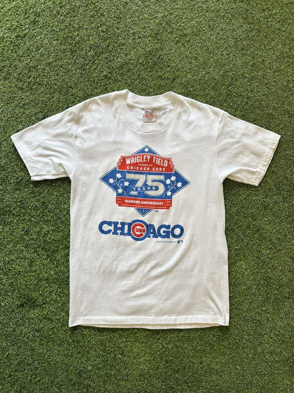 Vintage Vintage Chicago Cubs Wrigley Field 80s Ts… - image 2
