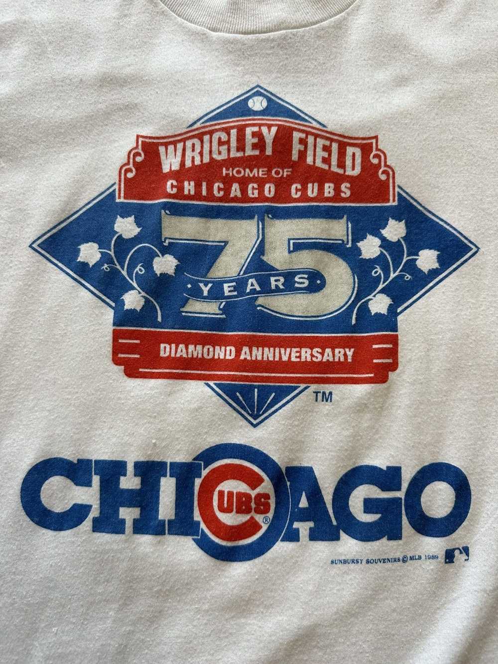Vintage Vintage Chicago Cubs Wrigley Field 80s Ts… - image 4