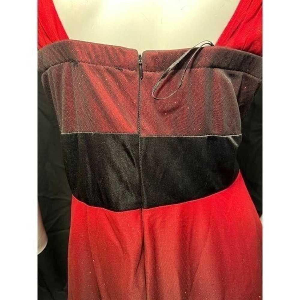 R & M Richard’s VTG Red and Black Ombré  Dress - image 9