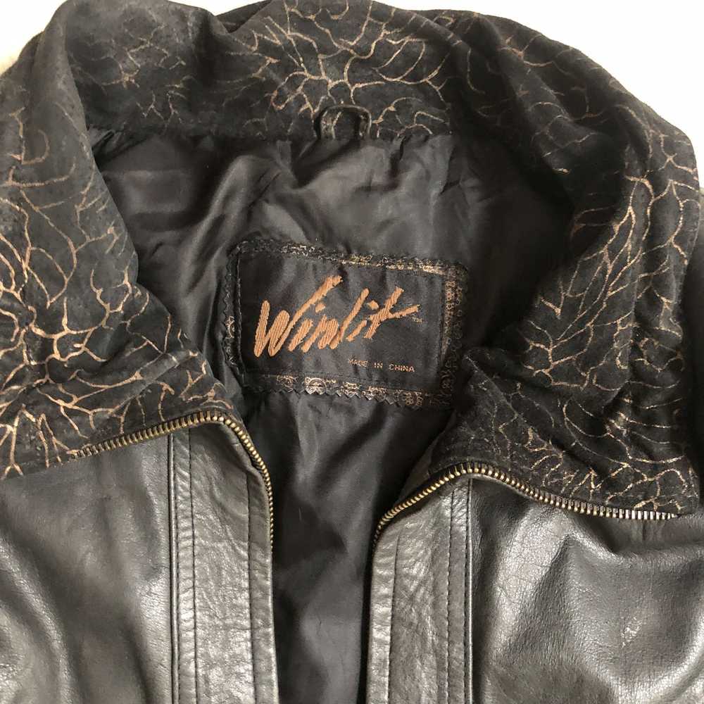 Genuine Leather × Leather Jacket × Vintage 1980s … - image 4