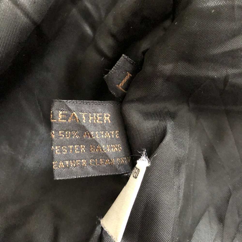 Genuine Leather × Leather Jacket × Vintage 1980s … - image 7