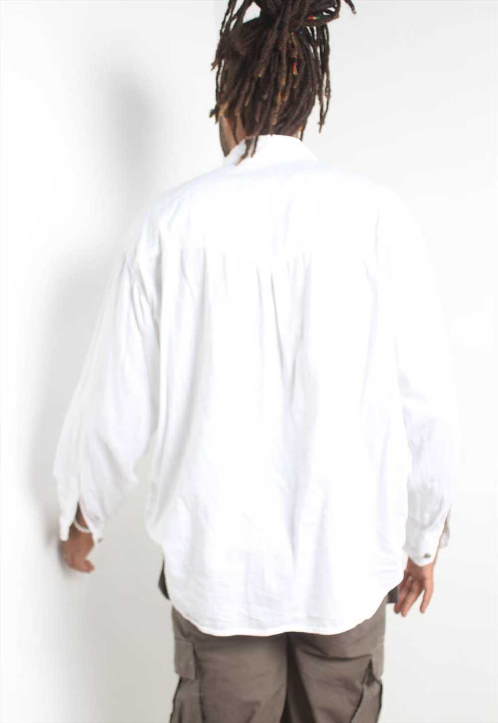 Vintage Versace Jeans Couture Shirt 90's White - image 3