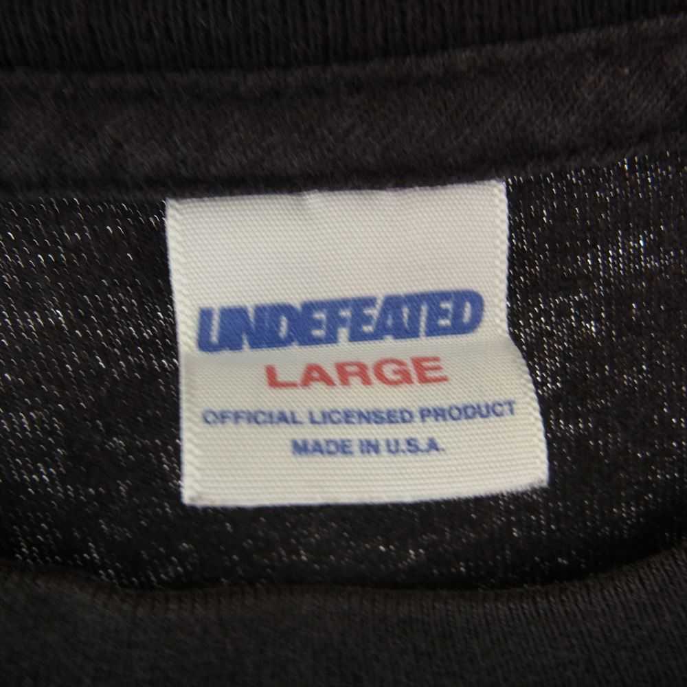Undefeated Logo Print Crew Neck T-Shirt Black - image 4