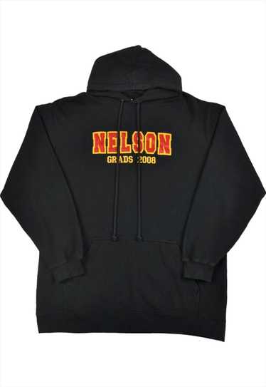 Vintage Nelson Grads Varsity Hoodie Sweatshirt Bl… - image 1