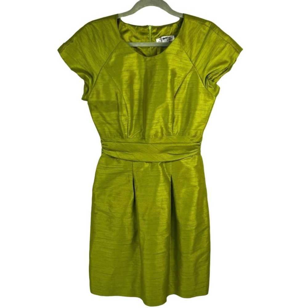 50’s commissioned seamstress made green dress cap… - image 1