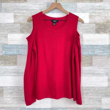 Other Peck & Peck Cashmere Cold Shoulder Sweater … - image 1
