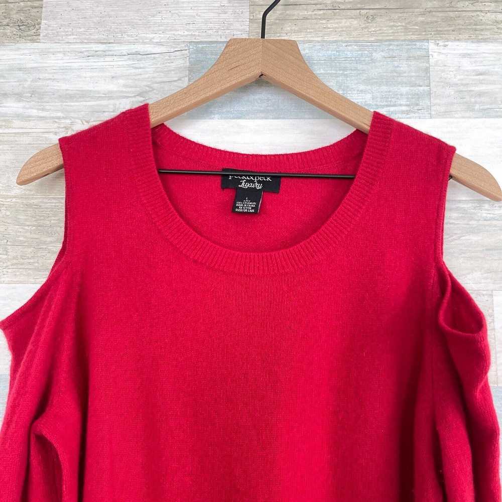 Other Peck & Peck Cashmere Cold Shoulder Sweater … - image 2