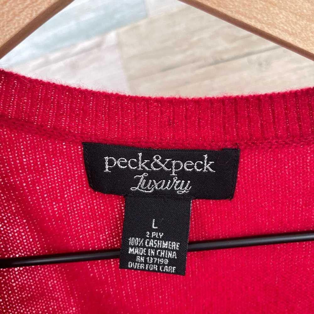 Other Peck & Peck Cashmere Cold Shoulder Sweater … - image 5