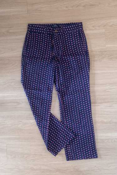 Noah Paisley Pattern Cotton Trousers